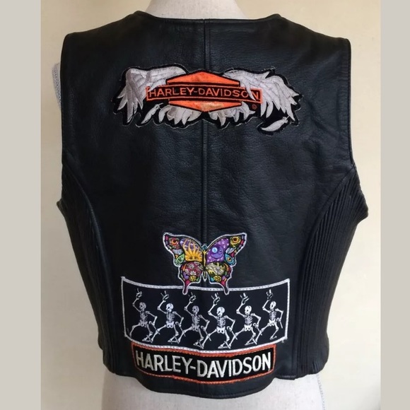 MOTO VEST🦅Harley Davidson Grateful Dead Freedom - Picture 1 of 12